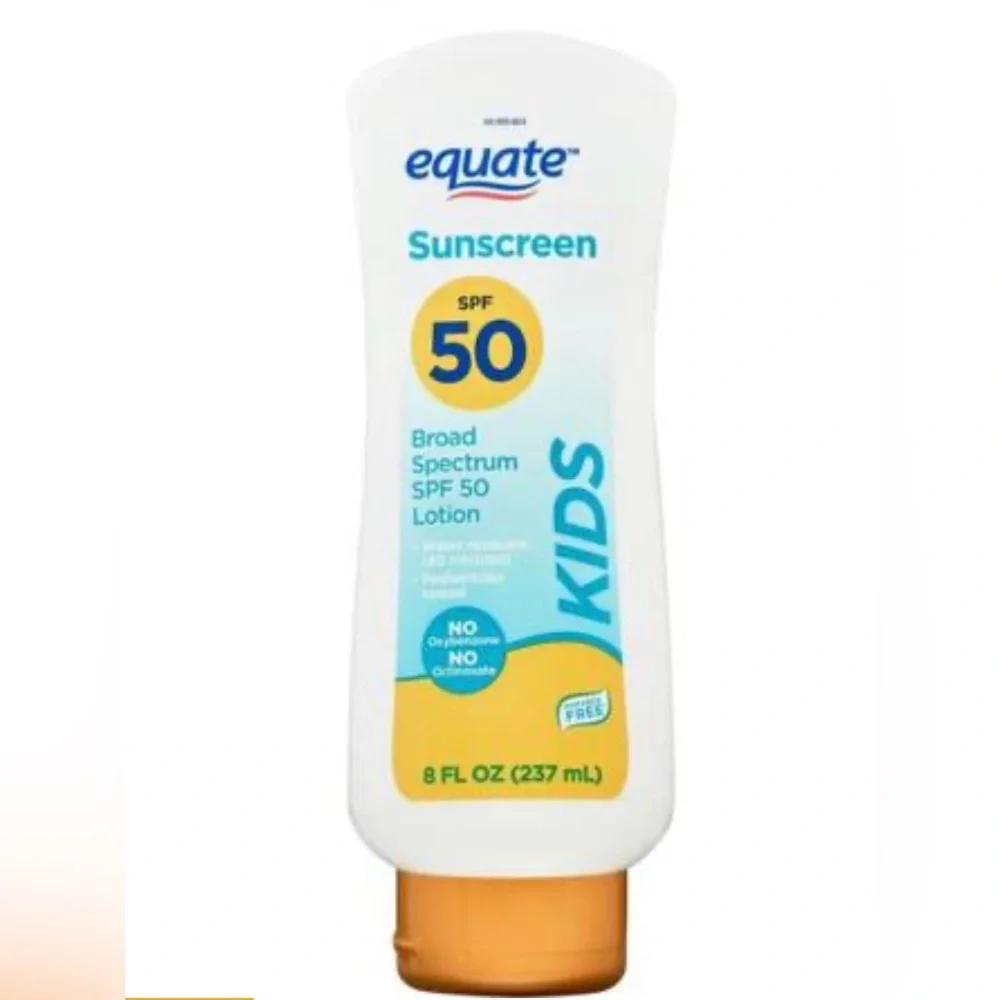 KIDS Sunscreen Lotion, 50 SPF Broad Spectrum Protection Sun Rays Child Skin Care